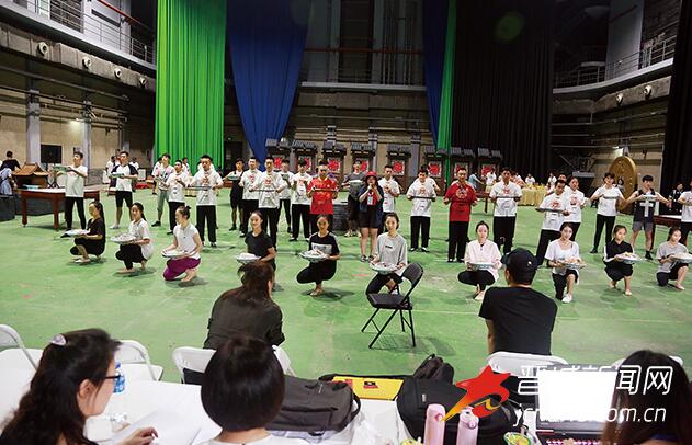 晉城市競演隊(duì)員正在排練中