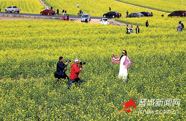 澤州縣南村鎮(zhèn)環(huán)秀村300余畝油菜花
